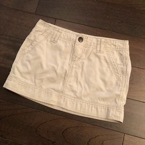 Express ivory mini skirt